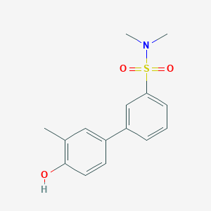 molecular formula C15H17NO3S B6372635 4-(3-N,N-Dimethylsulfamoylphenyl)-2-methylphenol, 95% CAS No. 1261888-44-1