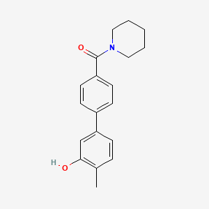 2-Methyl-5-[4-(piperidine-1-carbonyl)phenyl]phenol, 95%