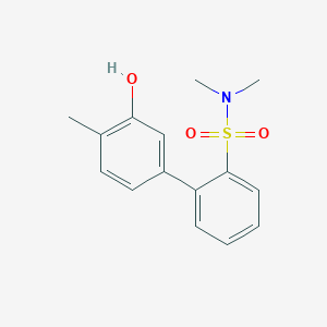 molecular formula C15H17NO3S B6372662 5-(2-N,N-Dimethylsulfamoylphenyl)-2-methylphenol, 95% CAS No. 1261888-43-0