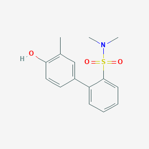 molecular formula C15H17NO3S B6372680 4-(2-N,N-Dimethylsulfamoylphenyl)-2-methylphenol, 95% CAS No. 1261917-72-9