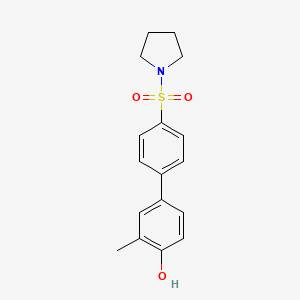2-Methyl-4-[4-(pyrrolidinylsulfonyl)phenyl]phenol, 95%