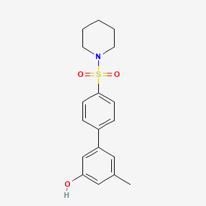 3-Methyl-5-[4-(piperidin-1-ylsulfonyl)phenyl]phenol, 95%