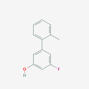 molecular formula C13H11FO B6372845 3-Fluoro-5-(2-methylphenyl)phenol, 95% CAS No. 1261917-91-2