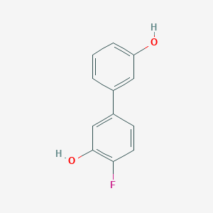 molecular formula C12H9FO2 B6372912 2-Fluoro-5-(3-hydroxyphenyl)phenol, 95% CAS No. 1261917-96-7