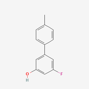 molecular formula C13H11FO B6372916 3-Fluoro-5-(4-methylphenyl)phenol, 95% CAS No. 1262000-73-6
