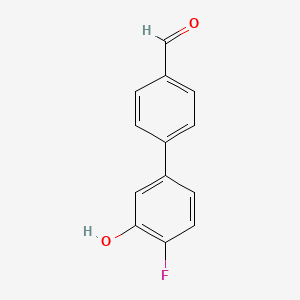 2-Fluoro-5-(4-formylphenyl)phenol, 95%