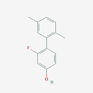 molecular formula C14H13FO B6373003 4-(2,5-Dimethylphenyl)-3-fluorophenol, 95% CAS No. 1261888-50-9