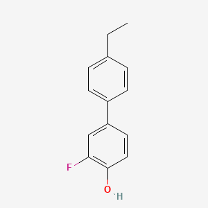 molecular formula C14H13FO B6373011 4-(4-Ethylphenyl)-2-fluorophenol, 95% CAS No. 1261918-00-6