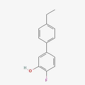 molecular formula C14H13FO B6373016 5-(4-Ethylphenyl)-2-fluorophenol, 95% CAS No. 1262001-09-1