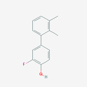 molecular formula C14H13FO B6373026 4-(2,3-Dimethylphenyl)-2-fluorophenol, 95% CAS No. 1261943-18-3