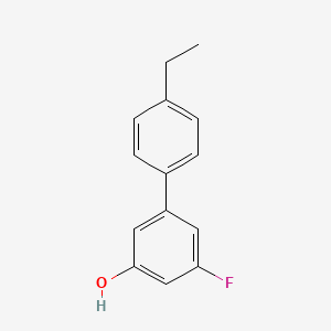 molecular formula C14H13FO B6373028 5-(4-Ethylphenyl)-3-fluorophenol, 95% CAS No. 1261978-75-9