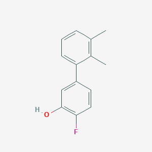 molecular formula C14H13FO B6373029 5-(2,3-Dimethylphenyl)-2-fluorophenol, 95% CAS No. 1262000-83-8