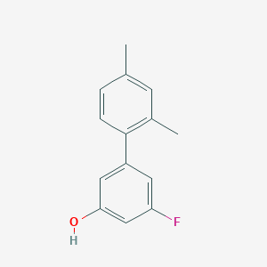 molecular formula C14H13FO B6373037 5-(2,4-Dimethylphenyl)-3-fluorophenol, 95% CAS No. 1261918-01-7