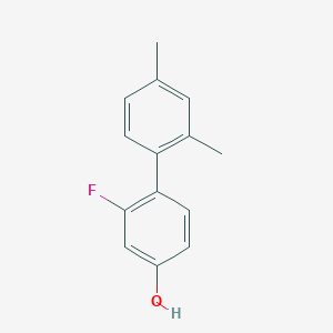 molecular formula C14H13FO B6373039 4-(2,4-Dimethylphenyl)-3-fluorophenol, 95% CAS No. 1261943-39-8