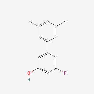 molecular formula C14H13FO B6373048 5-(3,5-Dimethylphenyl)-3-fluorophenol, 95% CAS No. 1261893-61-1
