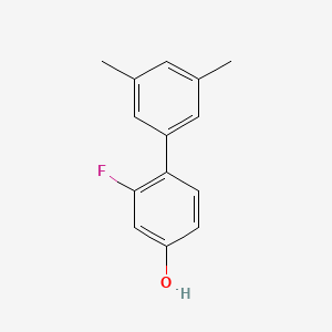 molecular formula C14H13FO B6373053 4-(3,5-Dimethylphenyl)-3-fluorophenol, 95% CAS No. 1261978-97-5