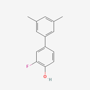 molecular formula C14H13FO B6373068 4-(3,5-Dimethylphenyl)-2-fluorophenol, 95% CAS No. 1261943-46-7