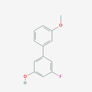 molecular formula C13H11FO2 B6373156 3-Fluoro-5-(3-methoxyphenyl)phenol, 95% CAS No. 1261959-65-2