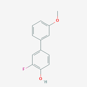 molecular formula C13H11FO2 B6373164 2-Fluoro-4-(3-methoxyphenyl)phenol, 95% CAS No. 1261895-45-7