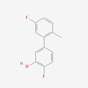 molecular formula C13H10F2O B6373318 2-Fluoro-5-(5-fluoro-2-methylphenyl)phenol, 95% CAS No. 1261995-42-9