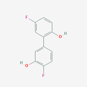 molecular formula C12H8F2O2 B6373347 2-Fluoro-5-(5-fluoro-2-hydroxyphenyl)phenol, 95% CAS No. 1261979-16-1