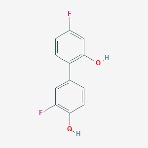 molecular formula C12H8F2O2 B6373358 2-Fluoro-4-(4-fluoro-2-hydroxyphenyl)phenol, 95% CAS No. 1261997-71-0