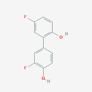 molecular formula C12H8F2O2 B6373380 2-Fluoro-4-(5-fluoro-2-hydroxyphenyl)phenol, 95% CAS No. 1261997-87-8