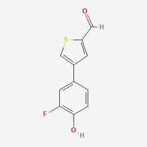 4-(2-Formylthiophen-4-yl)-2-fluorophenol, 95%