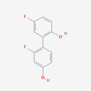molecular formula C12H8F2O2 B6373395 3-Fluoro-4-(5-fluoro-2-hydroxyphenyl)phenol, 95% CAS No. 1261944-38-0