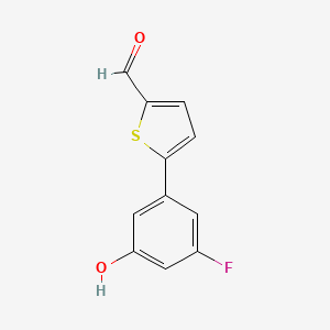 5-(5-Formylthiophen-2-yl)-3-fluorophenol, 95%