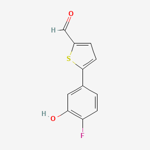 5-(5-Formylthiophen-2-yl)-2-fluorophenol, 95%