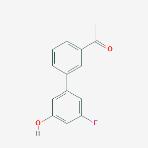 molecular formula C14H11FO2 B6373545 5-(3-Acetylphenyl)-3-fluorophenol, 95% CAS No. 1261944-93-7