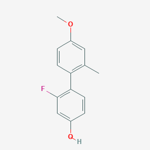 3-Fluoro-4-(4-methoxy-2-methylphenyl)phenol, 95%