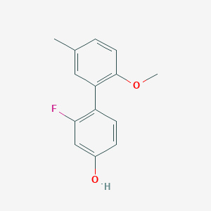 3-Fluoro-4-(2-methoxy-5-methylphenyl)phenol, 95%