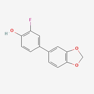 2-Fluoro-4-(3,4-methylenedioxyphenyl)phenol, 95%