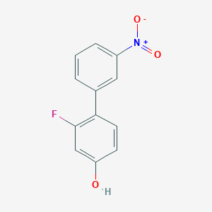 molecular formula C12H8FNO3 B6373714 3-Fluoro-4-(3-nitrophenyl)phenol, 95% CAS No. 1261935-86-7
