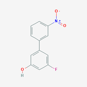 molecular formula C12H8FNO3 B6373725 3-Fluoro-5-(3-nitrophenyl)phenol CAS No. 1261890-64-5