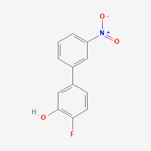 molecular formula C12H8FNO3 B6373757 2-Fluoro-5-(3-nitrophenyl)phenol, 95% CAS No. 1261996-24-0