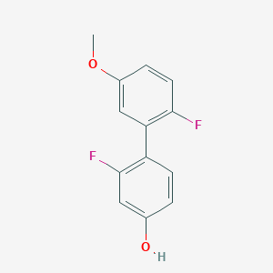 3-Fluoro-4-(2-fluoro-5-methoxyphenyl)phenol, 95%