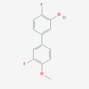 2-Fluoro-5-(3-fluoro-4-methoxyphenyl)phenol, 95%