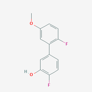 2-Fluoro-5-(2-fluoro-5-methoxyphenyl)phenol, 95%