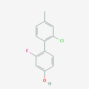 4-(2-Chloro-4-methylphenyl)-3-fluorophenol, 95%