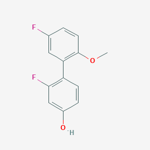 3-Fluoro-4-(5-fluoro-2-methoxyphenyl)phenol, 95%