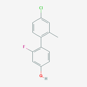 4-(4-Chloro-2-methylphenyl)-3-fluorophenol, 95%