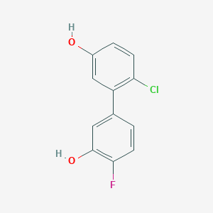 5-(2-Chloro-5-hydroxyphenyl)-2-fluorophenol, 95%