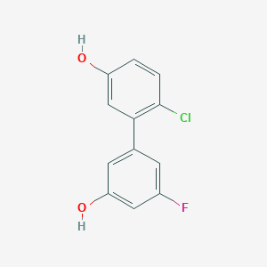 5-(2-Chloro-5-hydroxyphenyl)-3-fluorophenol, 95%