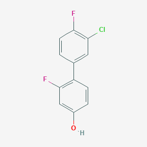 4-(3-Chloro-4-fluorophenyl)-3-fluorophenol, 95%