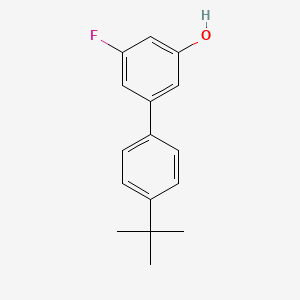 molecular formula C16H17FO B6374144 3-Fluoro-5-(4-t-butylphenyl)phenol, 95% CAS No. 1261979-84-3