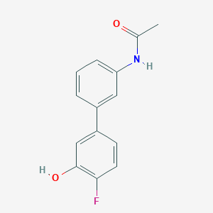 molecular formula C14H12FNO2 B6374186 5-(3-Acetylaminophenyl)-2-fluorophenol, 95% CAS No. 1261918-34-6