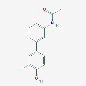 molecular formula C14H12FNO2 B6374208 4-(3-Acetylaminophenyl)-2-fluorophenol, 95% CAS No. 1261979-90-1